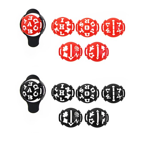 7pcs Golf Ball Liner Template Drawing Alignment Marker Golf Training