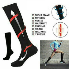 3 Pairs Copper Compression Socks 15-20mmHg Graduated Support Men's Women's S-XL
