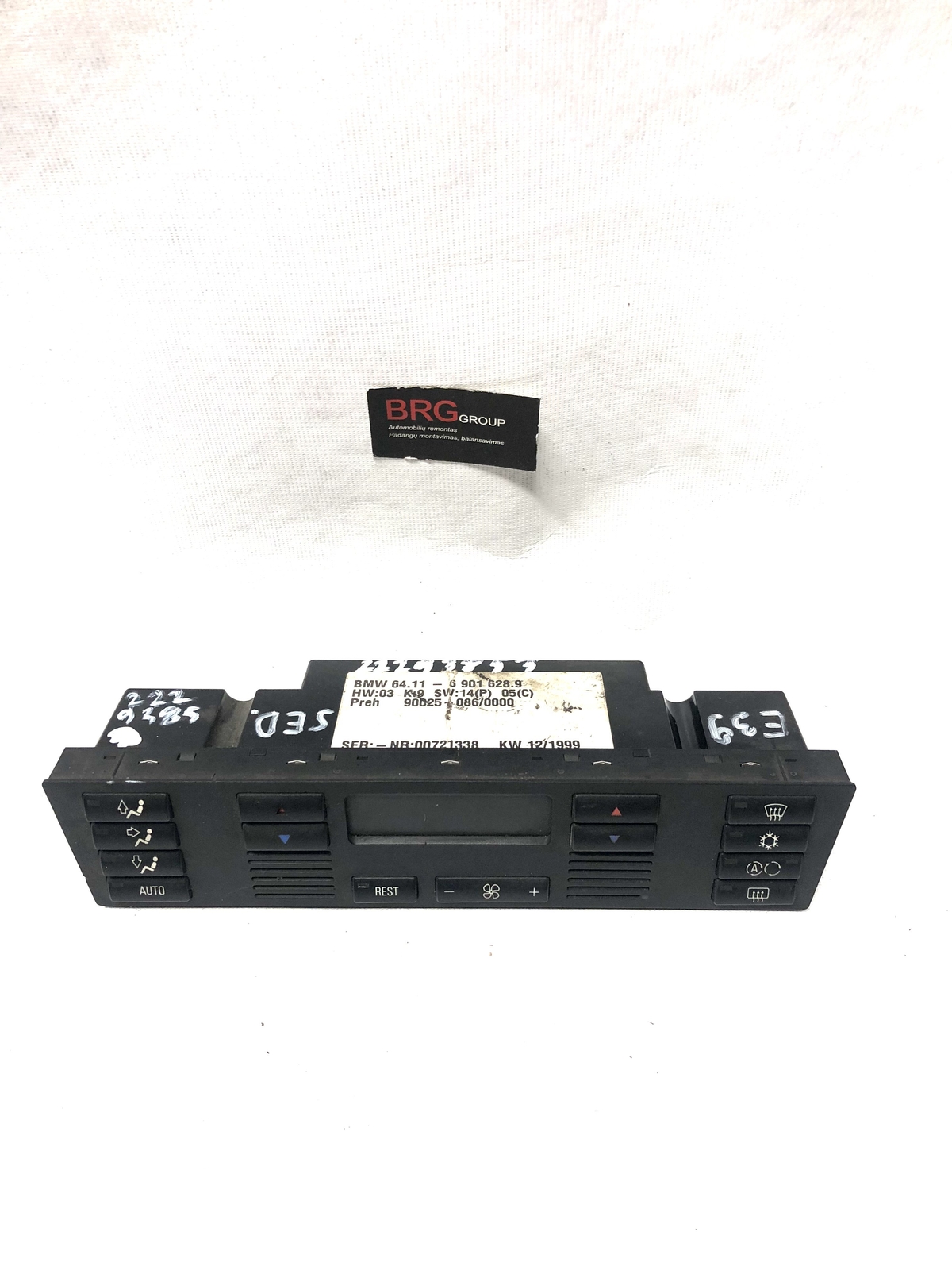 BMW 5 E39 Climate control unit 69016289 1999 22293853 eBay
