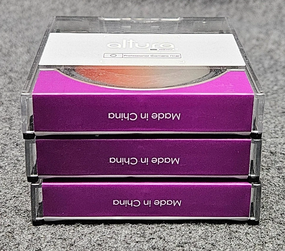 Set of 3 Altura Photo Professional Camera Filter 52mm - Gradual Orange and Blue - Image 3 of 4