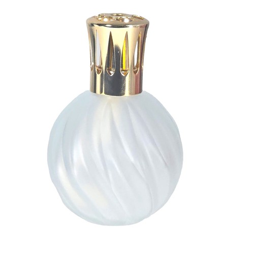 ANCIENNE LAMPE BERGER Porcelaine Limoges Tharaud Fragonard Bleu Sevre