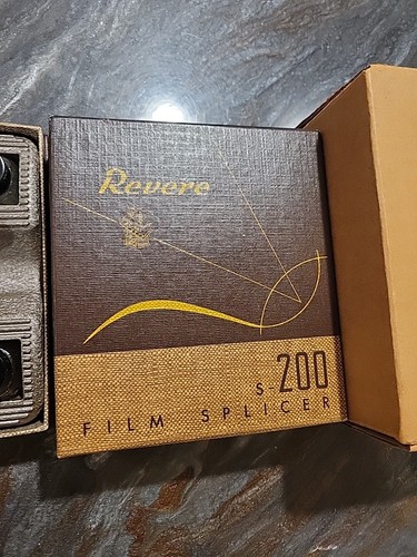 Vintage Revere Curv-a-Matic Film Splicer S-200 With Original Box Made in U.S.A. - Picture 3 of 6