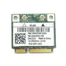 For Dell DW1510 802.11 ABGN Half Mini PCI-E BCM94322HM8L Dual-Band Wireless Card