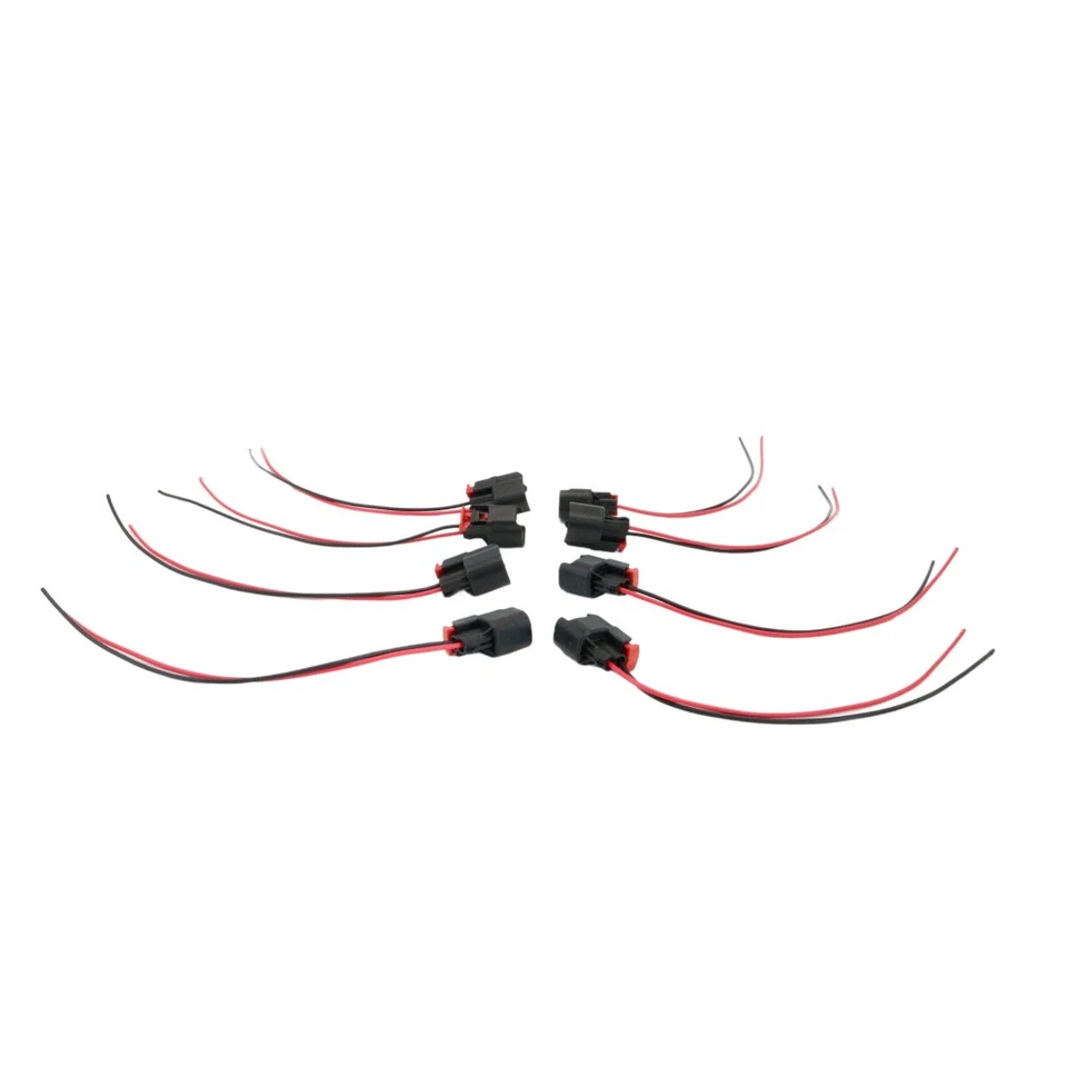 8Pcs Fits Dodge Ram 1500 Jeep Wrangler JK Fuel Injector Connector Pigtail PT2160 - Изображение 2 из 4