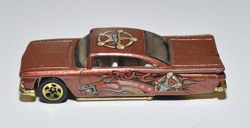 Hot Wheels '59 Chevy Impala Stella Sceriffo Posse 54333 Wild Frontier 1/4 2002 - Foto 2 di 5