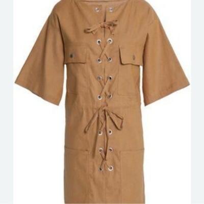 knee length dresses for ladies Quince Dress Camel Linen – Rhoan