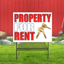 Property For Rent Indoor Outdoor Coroplast Yard Sign