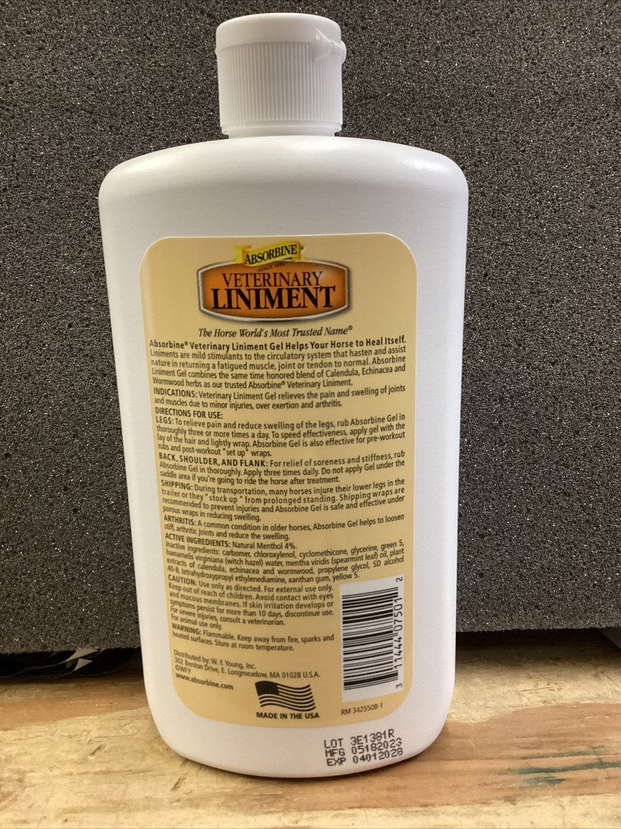 Absorbine Horse Liniment Gel For Humans