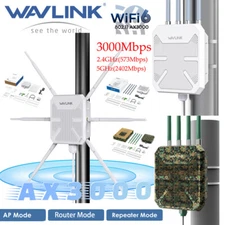 WAVLINK AX3000 Wifi Extender Outdoor Router WiFi 6 Repeater Long Range Booster 