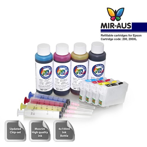 Refillable ink cartridge for Epson 