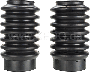Front Fork Boots JvB-moto 'Super7', Black, 1 Pair FZ-07, MT-07, XSR700