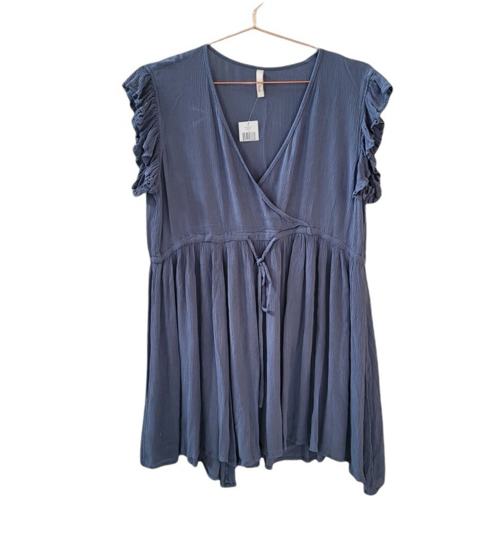 elan denim dress Elan Sleeveless Button-Down Denim Midi Dress