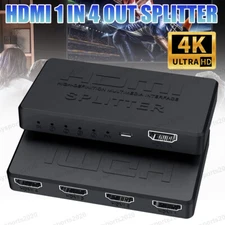 4K 2K HDMI Splitter HD 1080P 1 In 4 Out Video Switcher Adapter For PS4 Laptop TV