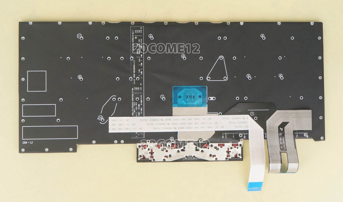 For Lenovo Thinkpad T490s T495s Keyboard backlit no frame Latin