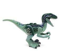 Lego Raptor Blue Velociraptor 75917 Dark Green Jurassic World Dinosaur Figure