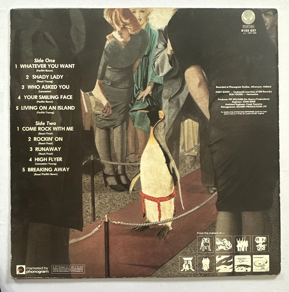 Status Quo  Whatever You Want  1979 Vinyl LP Vertigo 9102 037  Ex / Vg+ - Image 3 of 4