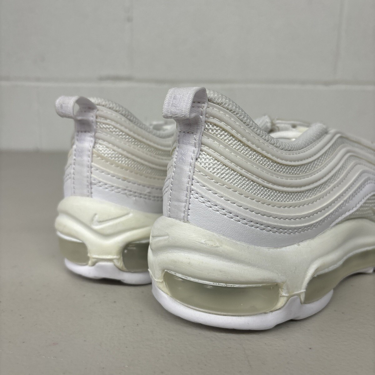 Nike Women's Air Max 97 'Triple White' Shoes Sneakers Sz 8.5