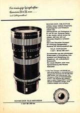 3w23882/ Reklame von 1965 &ndash; Schneider Objektive