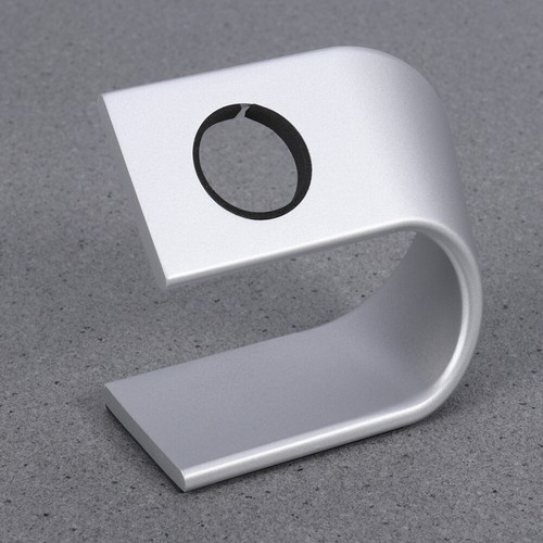 Watch Stand Cradle U Shaped Watch Charging Dock Station Sturdy Silver - 第 3/10 張圖片