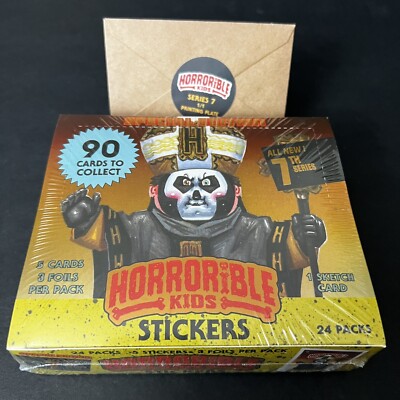 Garbage Pail kids Horrorible Kids 7th Series Special Ed Sealed Box Plate Sketch