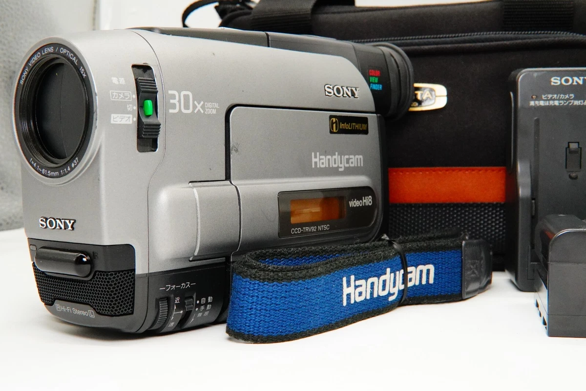 Excellent+5 Sony Handycam CCD-TRV92 Camera NTSC Transfer 8mm Hi8 w/ new battery