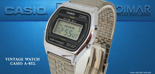 Vintage Casio A-852, QW.108 Japan Jahr 1981 - Picture 3 of 6