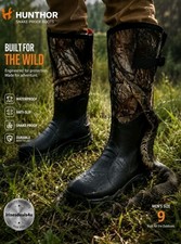 Snake Boots for Men Waterproof, 6mm Neoprene Insulated Rubber Hunting Boots