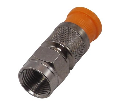 PPC F-Kompressionsstecker orange für 3,4-3,6mm Innenschirm, 0,75-0,8mm