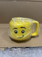 Yellow Smiley Face Mug – Head Look (Not Lego) – Novelty Coffee Cup