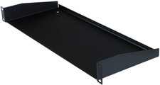 R1194 Rack Shelf Black Steel 1U, Shallow