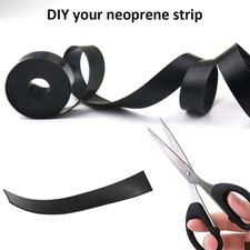 Neoprene Rubber Sheet Strip 4"x1/8"x10ft DIY Gasket Weather Seal Stripping