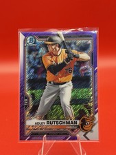 Bowman Chrome Purple Prospects Adley Rutschman 123/250 Baltimore Orioles
