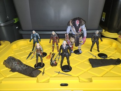 Mcfarlane Witcher Ice Giant Bloody Geralt of Rivia Ciri Netflix 6 Fig Complete 