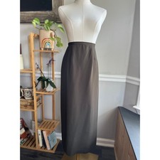 Vintage 90s Green Maxi Skirt Dark Green Size Small