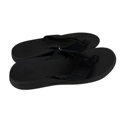 Reef Mens 12 Phantom II Sandals Black Flip Flops High Arch Support RF0A3YMHBK2