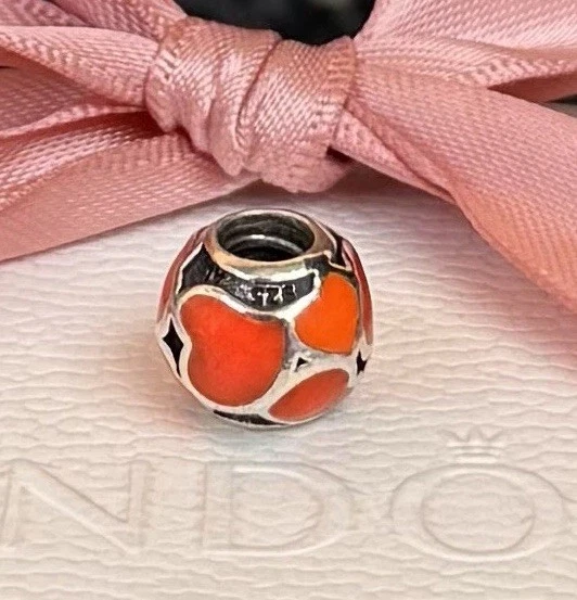 Original Pandora Charm Kugel „Hot Love“ 925 Silber rot #790436ER - Bild 2 von 3