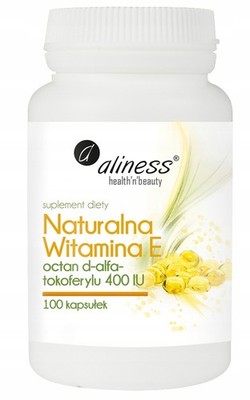 Aliness, Natürliches Vitamin E 400 iu 100 Kapseln