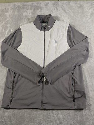 KJUS Men's Release Golf Jacket Royal County Down Gray White Size 54 XL Hybrid