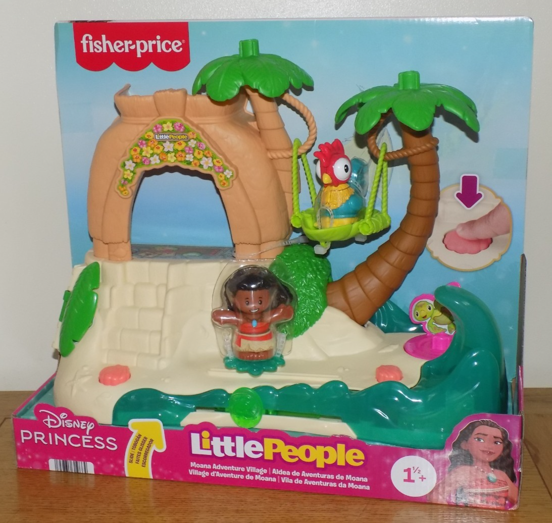 Fisher Price Little People Disney Princess Playset Moana Adventure Village - NEW