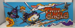 NOS Taito TWIN EAGLE marquee translite