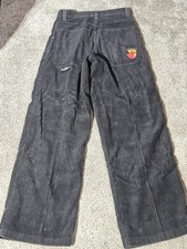 30x32 JNCO JEANS 179 PIPES Black corduroy Pants USA Vintage