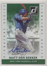 2015 Panini Donruss Signature Series Green 1/25 Matt den Dekker #59 Auto 0b2