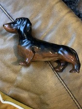 Vintage Large Beswick Dachshund Black Brown M...