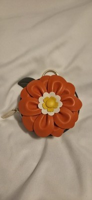  Kate Spade Petal 3D Flower Coin Purse Magma/Pale Gold