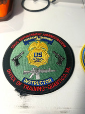 DEA Firearms Training Unit Instructor Patch Quantico VA Virginia