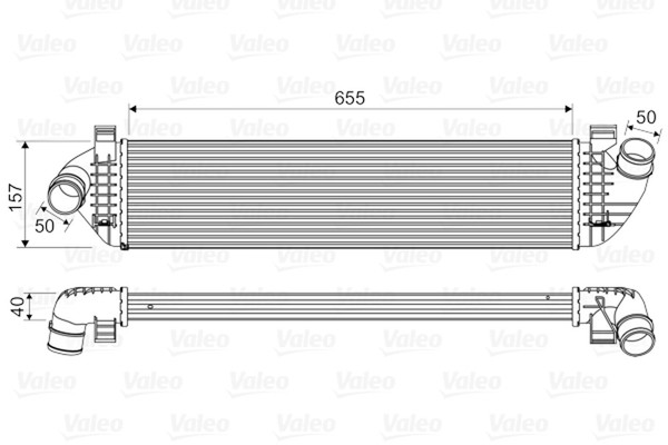 LadeluftküHler Valeo 818571 FüR 542 533 544 V50 545 S40 C30 C70 Volvo 2 V40 525-image