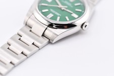 Rolex Oyster Perpetual 41mm Ref. 124300 Custom Green Dial Box and Paper 10