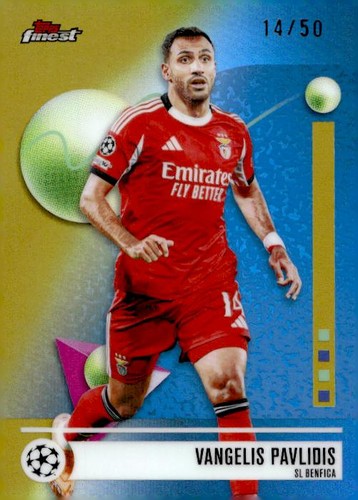 2025-2026 Topps Finest Vangelis Pavlidis Gold Refractor /50