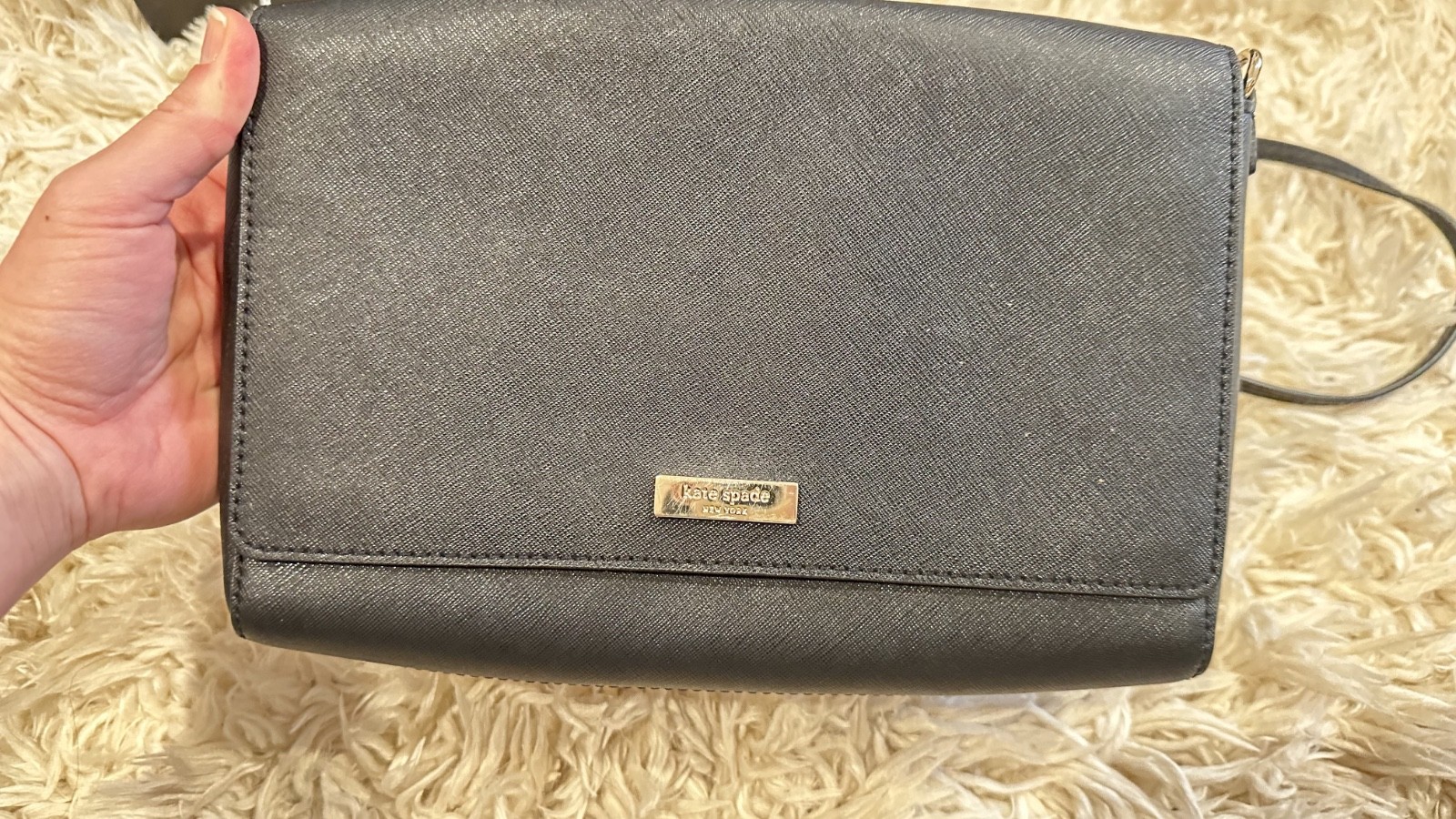 kate spade small black crossbody purse thumbnail 6