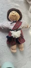 Vintage Cabbage Patch Doll Scottish World Traveler Signed Blue Signature